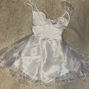 Lucy in the Sky White Sheer Dress
